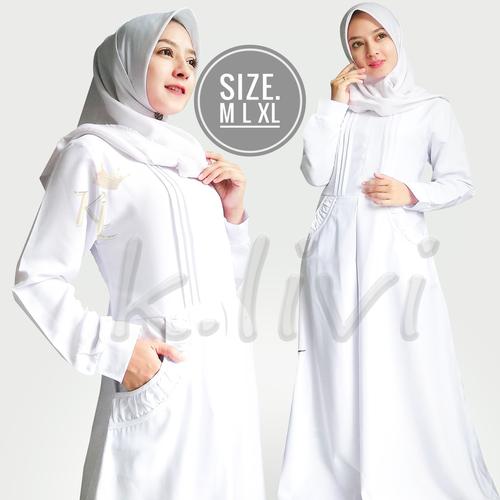 Jual Gamis Putih M L Xl Manasik Baju Busana Muslim Wanita M Kab Bandung Mitra Saluyu Tokopedia