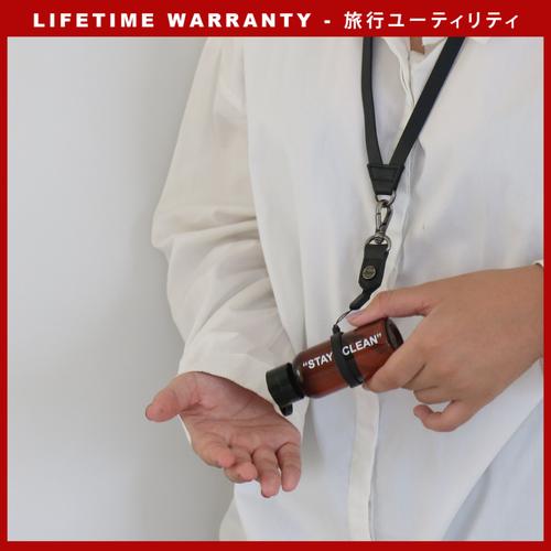 Foto Produk LANYARD HAND SANITIZER PURIFY 202 - Hitam dari TFG (Taylor Fine Goods)