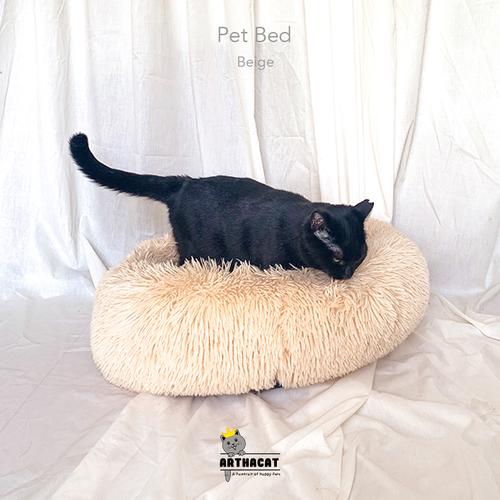 Foto Produk Pet Bed – Kasur Anjing dan Kucing lembut Arthacat - Beige dari arthacat.id