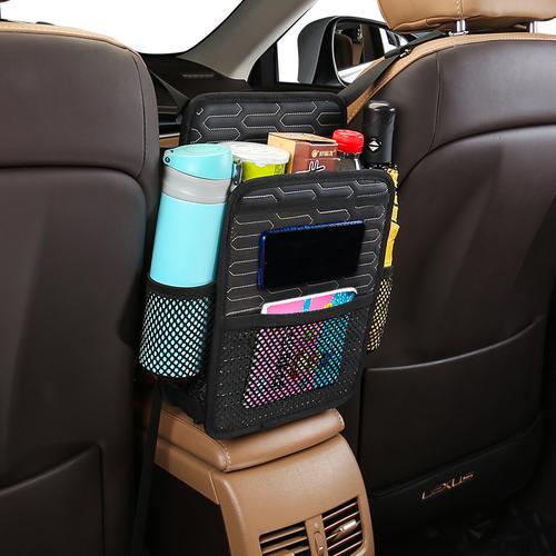 Foto Produk Car Multi Storage Holder Organizer Net Tissue Sampah Jok Tengah Mobil - Hitam dari Gentleman Car