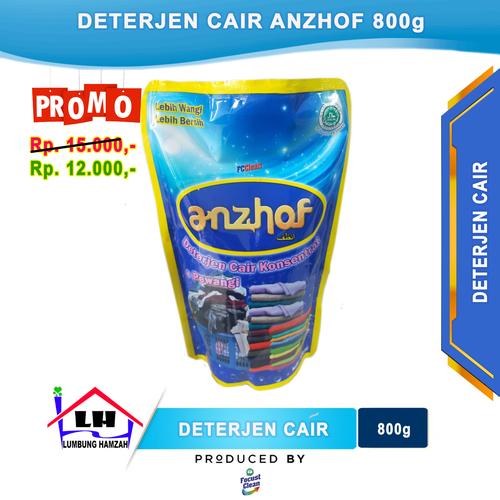 Foto Produk Anzhof (Deterjen Cair) dan Pewangi Pakaian 800ml dari Toko Sabun Hamzah