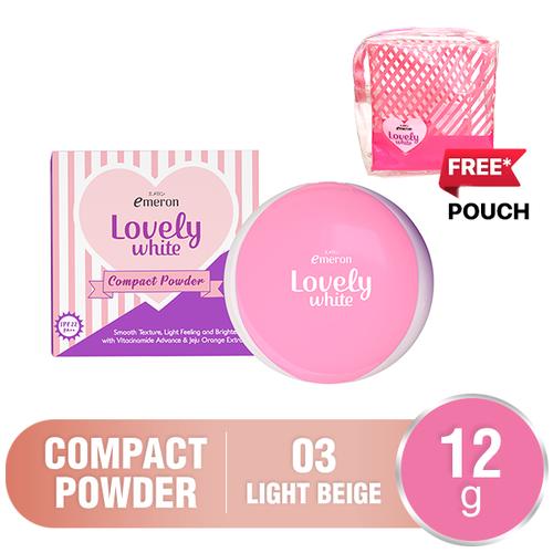 Foto Produk Emeron Lovely White Compact Powder Beige 03 dari Wings Official Store