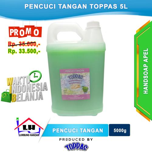 Foto Produk Hand Soap Apel 5 L TOPPAS Mutu TOP Harga PAS Promo dari Toko Sabun Hamzah