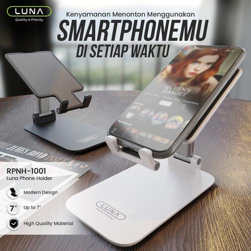 Foto Produk Luna Phone Holder Standing Lipat Hp For iphone / Andorid / Tablet - Putih dari Luna Life