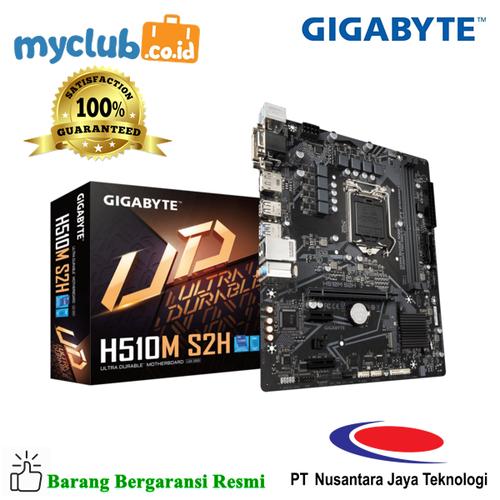 Foto Produk Gigabyte Motherboard H510M S2H Micro ATX Socket LGA1200 2 x DDR4 dari Myclub