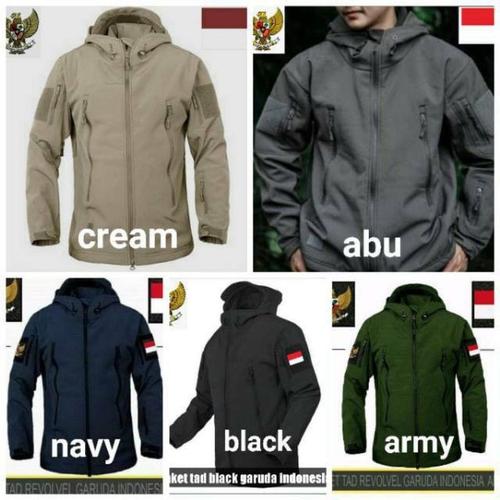 Gambar Jaket Tad Army Tactical Jaket Tactical Pria Anti Air Free Logo - Cream, L dari The Jongko Kab. Bandung Tokopedia