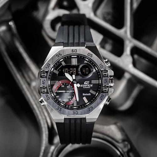 Jual Jam Tangan Pria Casio Edifice ECB-10 Black Silver Rubber Strap -  Jakarta Utara - Saridina Watch | Tokopedia