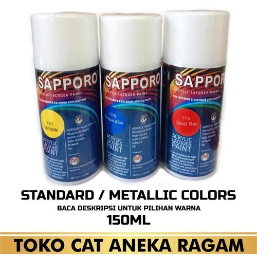 Gambar Sapporo Spray 150 ml Clear Gloss & Doff / Sapporo Spray / Cat Semprot - 7540 ClearGloss dari Sapporo Paint Official undefined Tokopedia