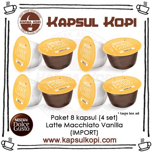 Jual Paket 8 Kapsul Latte Macchiato Vanilla Kapsul Kopi Nescafe Dolce Gusto  - Kab. Tangerang - kapsulkopi | Tokopedia
