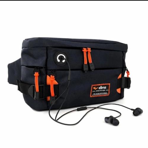 Foto Produk Tas slempang pria tas pinggang waistbag soulderbag - Hitam dari adonishop
