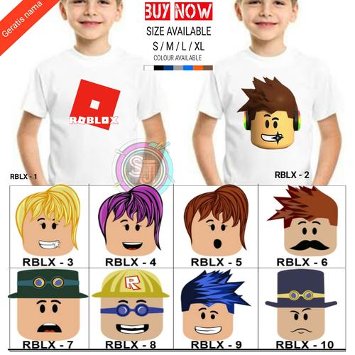 Jual Baju kaos anak roblox/T-Shirt 