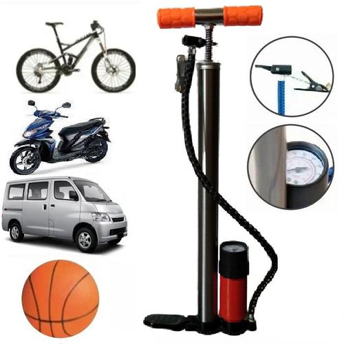 Foto Produk Pompa Ban Pompa Ban Angin Stainless Pompa Sepeda Motor Mobil dari deltashopsurabaya