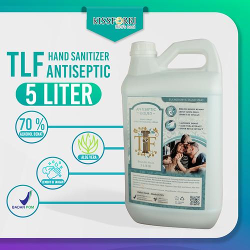Foto Produk TLF Hand Sanitizer 5 Liter BPOM 70% Alkohol Denat dari Kissforri Official