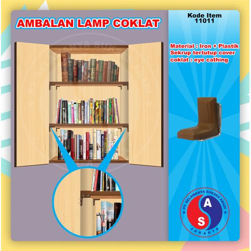 Foto Produk Ambalan Kayu Lamp Coklat Siku L Penyangga Besi Plastik Trapes / 11011 dari WINSTON SUKSES ABADI