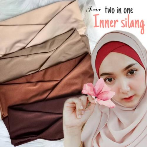 Foto Produk PROMO..!! Ciput Melody inner silang two in one inner silang - maroon dari Adelia.Hijab