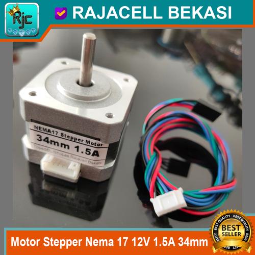 Foto Produk Motor Stepper Nema 17 12V KS42STH34-1504A 1.5A 34mm CNC 3D Printer dari RAJACELL BEKASI