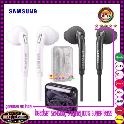 Jual Headset Earphone Samsung Galaxy A32 A52 A72 ORIGINAL 100% - Putih