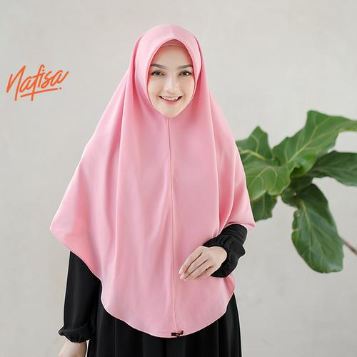 Foto Produk Nafisa Celestine - Hijab Instan Syari - Khimar Instan Premium - Dusty Pink dari Nafisa