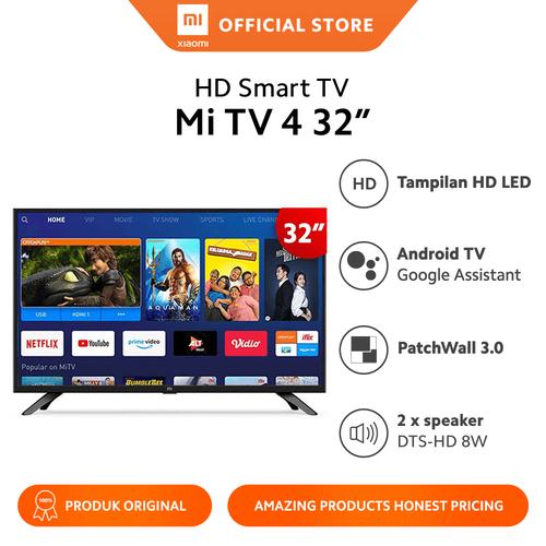 Foto Produk Xiaomi Official Mi TV 4 32 Inch Android LED Smart TV Garansi Resmi - +packing Kayu dari Xiaomi Official Store