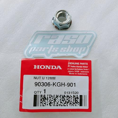 Gambar mur as roda depan megapro tiger cb 150 r verza cbr 150 r sonic cs1 ori dari RPS motoshop Kab. Pangandaran Tokopedia