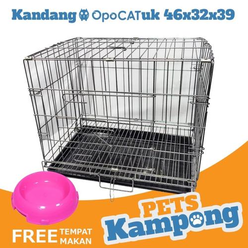 Foto Produk Perlengkapan hewan / Kandang hewan / Kandang kucing C01 - SILVER dari Pets Kampong