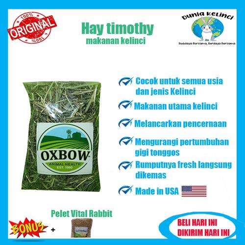 Foto Produk Makanan Kelinci Hay Timothy Oxbow/Rumput Kering/Jerami 100gr Terlaris - 50 gr dari Dunia Kelinci Depok