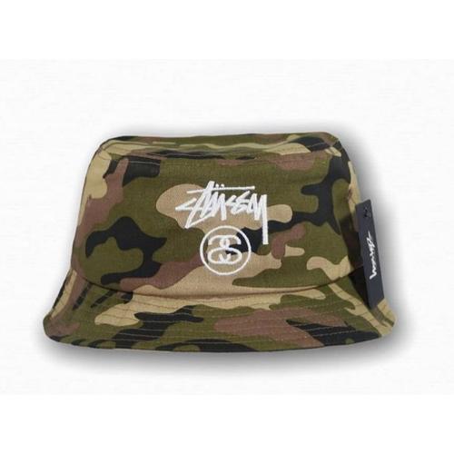 Jual STUSSY STOCK LOCK BUCKET HAT CAMO 