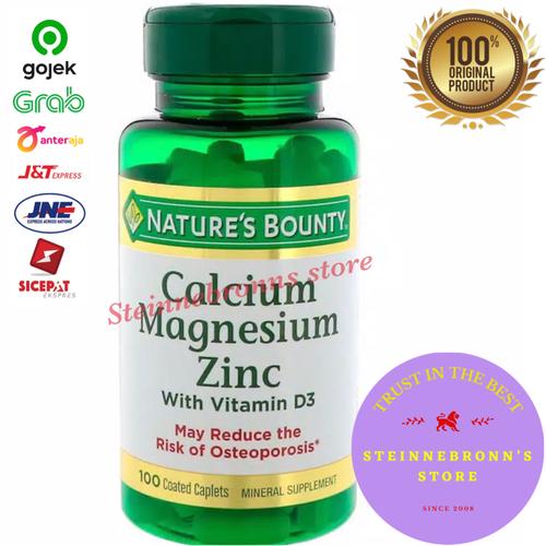 Foto Produk Nature's Bounty Calcium Magnesium Zinc 100 Caplets dari Steinnebronn's Store