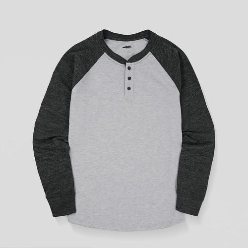 Kaos Pria Gap Long Sleeve Raglan Henley 