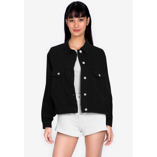 Oversized Denim Jacket Washed Black 