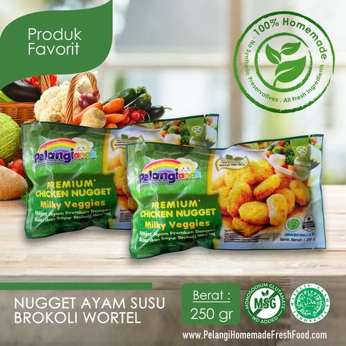 Foto Produk Nugget Ayam Susu Brokoli Wortel dari PELANGI HEALTHY FROZEN FOOD OFFICIAL