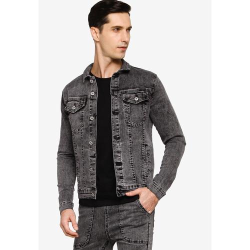 Jual Acid Wash Denim Jacket Acid Grey 