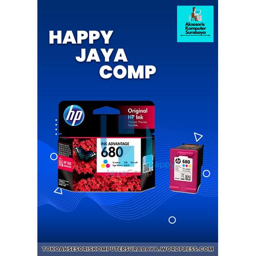 Jual Cartridge HP 680 Color ORIGINAL Catridge HP 1115 2135 3635 3835 4535 -  Kab. Sidoarjo - HAPPY JAYA COMP | Tokopedia