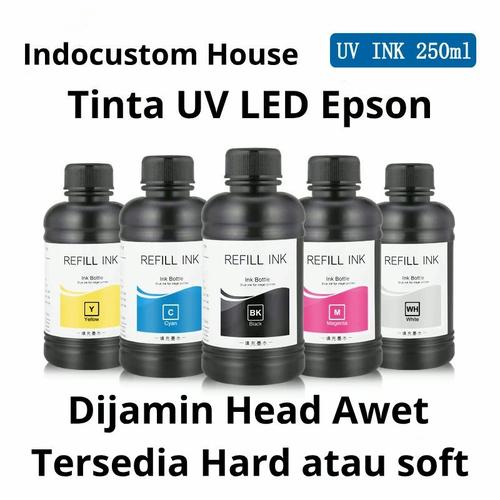 Foto Produk Tinta UV LED untuk Printer EPSON 250 ml - MATERIAL SOFT dari INDO CUSTOM HOUSE