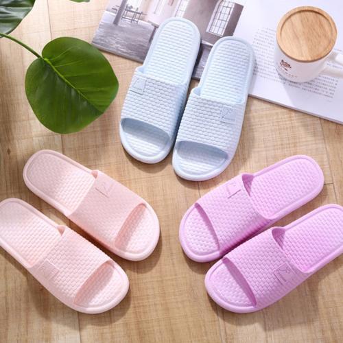 Foto Produk Sandal Rumah Sandal Tamu Anti Selip Ringan dan Elegan - Biru Muda, 38/39 dari Alomishop