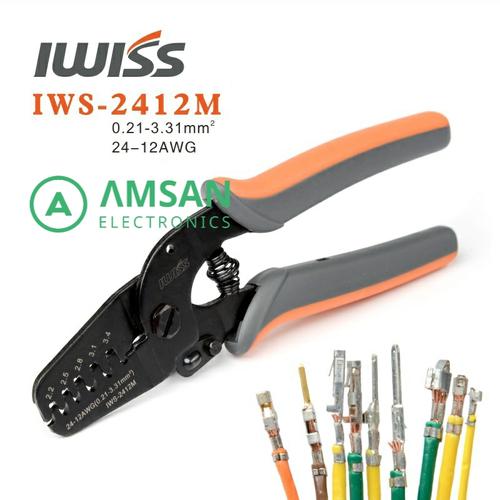 Foto Produk IWISS 2412M 2820M Tang Crimping JAM Molex Tyco JST 24-12 28-20 AWG - IWS-2412M dari amsan-electronics