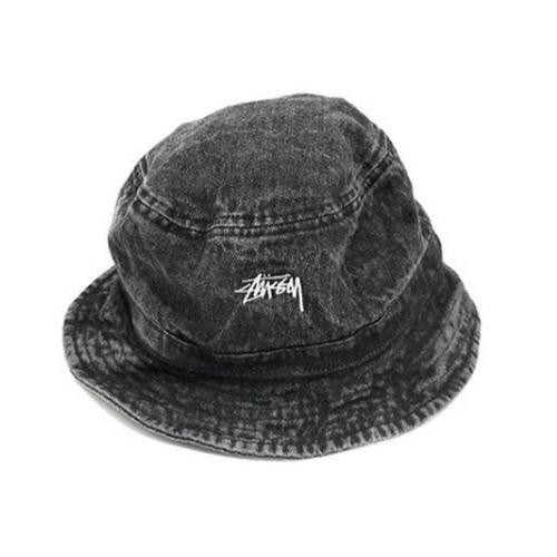 Jual STUSSY WAHSED DENIM BUCKET HAT 