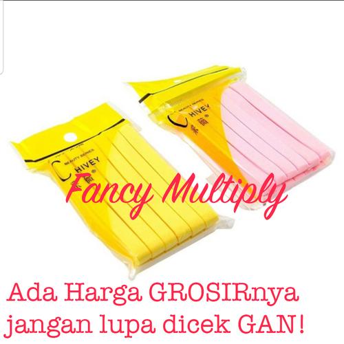 Foto Produk 12pcs- Spon Kentang Chivey / Sponge facial Chivey - kuning - isi 12pcs dari Fancy Multiply