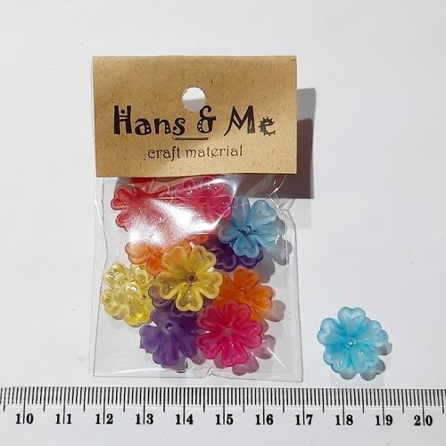 1023110 桃の木 蓮花彫りブレスレット17センチ 硬