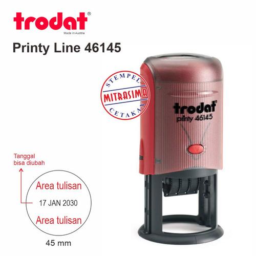 Jual Stempel Trodat 46145 ( Model Bulat dengan Tanggal ) - Bodinya saja ...