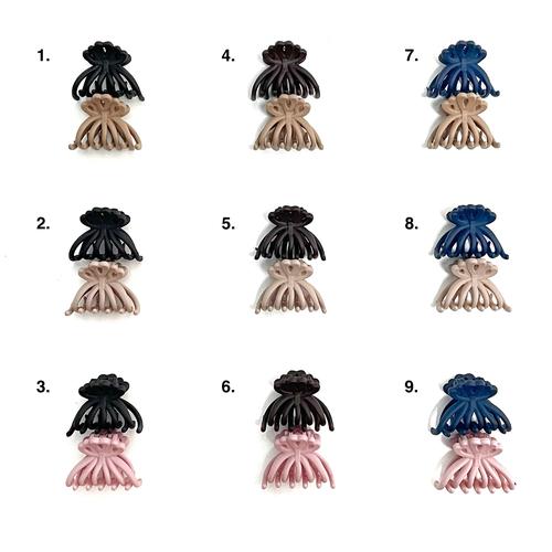 Foto Produk Jepit Poni Matte Model Fleur (Small) - Jedai Mini Made in Korea dari Lily's Accessories