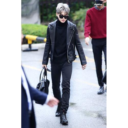 Jual Jaket Kulit Jimin BTS Leather 