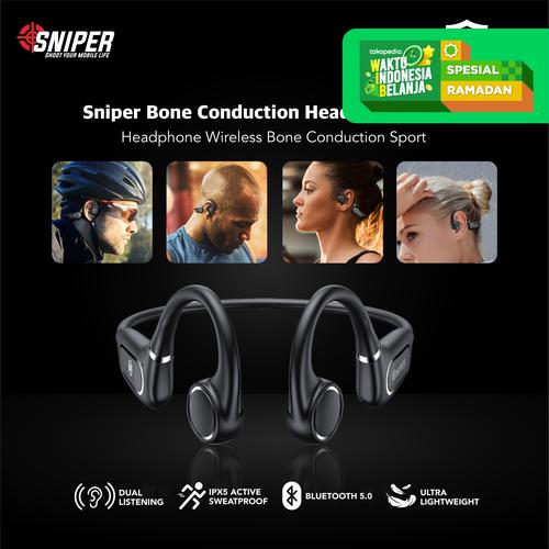 Foto Produk Sniper Bone Conduction Headphone Wireless Sport BC-TF dari Sniper Indonesia