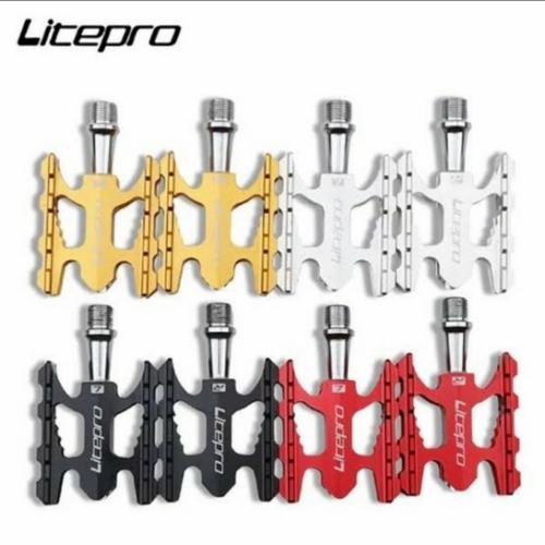 Gambar pedal sepeda Litepro K3 bearing ultralight alloy sepeda lipat - Gold dari FAMILY JAYA SEPEDA Kota Bekasi Tokopedia