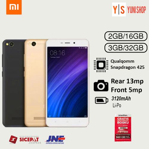 Foto Produk Xiaomi Redmi 4A RAM 2GB ROM 16GB Garansi Distributor 1 Tahun - Kuning dari yunishop00