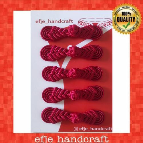 Foto Produk Kancing Cheongsam / Shanghai EFJE K002- RED MAROON dari efje_handcraft