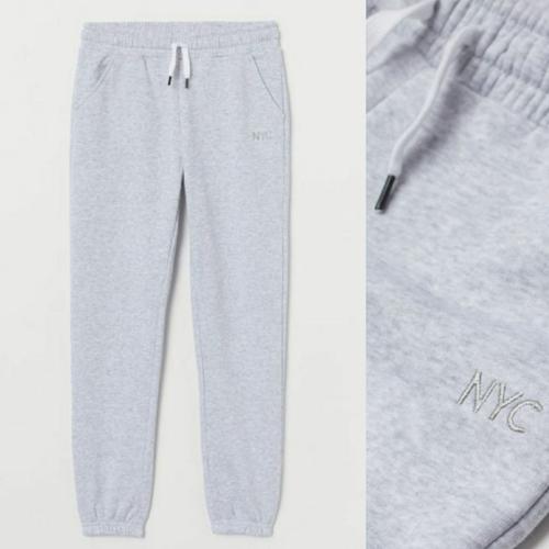 Jogger Pants Light Grey NYC Logo 