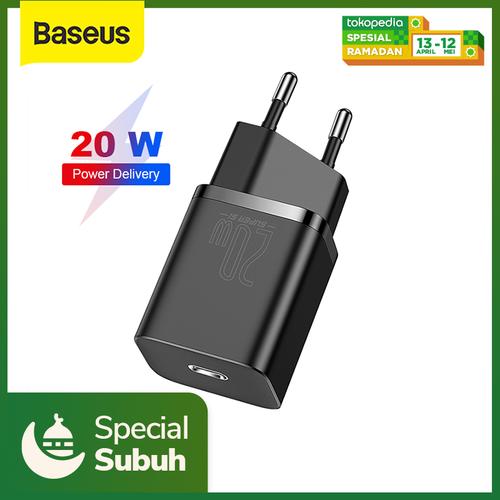 Foto Produk KEPALA CHARGER TYPE C PD BASEUS QUICK CHARGER 20W IPHONE 12 - KEJAR DISKON dari Baseus Official Store