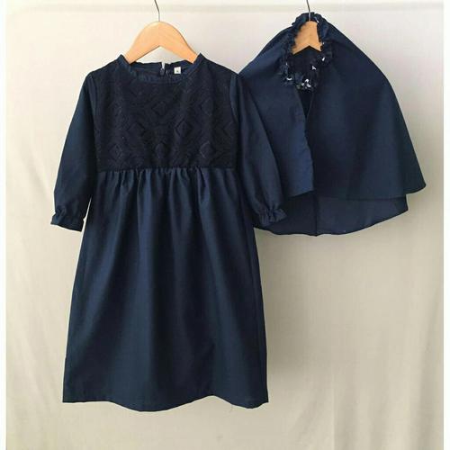 Foto Produk Gamis Dress Baju Busana Muslim Blanjuran Anak Perempuan 1-6 Tahun - SIZE 1 THN dari niagaid