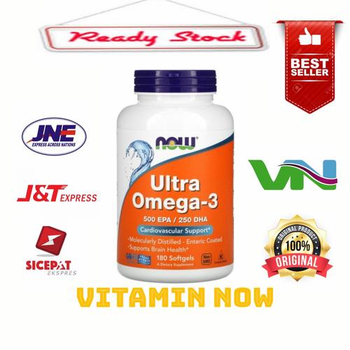 Jual Now foods Ultra omega 3 EPA 500/DHA 250 isi 180 softgel - Jakarta  Selatan - Komplite Fitamin | Tokopedia